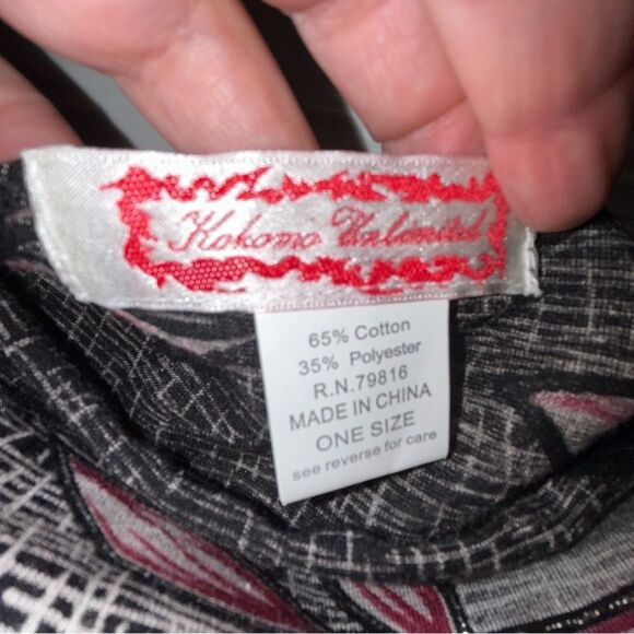 Kokomo Unlimited Floral Print Fringe Wrap Shawl - Picture 6 of 10